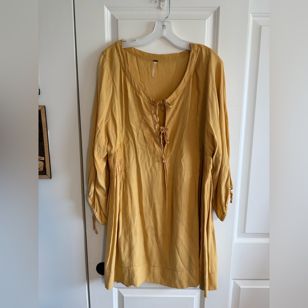 Free People Mustard Tunic Dress